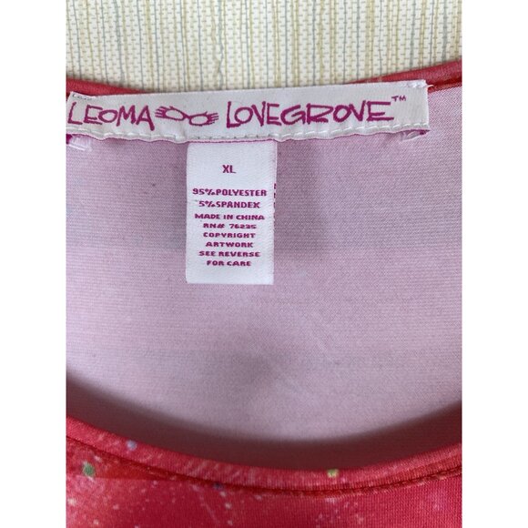 Leoma Lovegrove XL Christmas Themed Holiday Dress Wearable Art Colorful Tropical - Picture 4 of 7